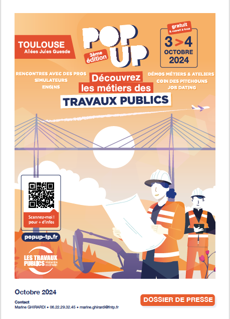 Page de couverture du dossier de presse POP UP 2024